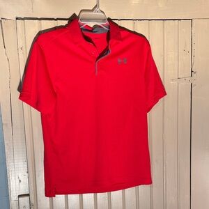 Under Armour Men's Bright Red Polo Shirt